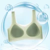Summer ultra-thin ice silk backless seamless underwear, jelly strip, no steel ring, large chest, small look, gathering bra, sports vest Application Scenario